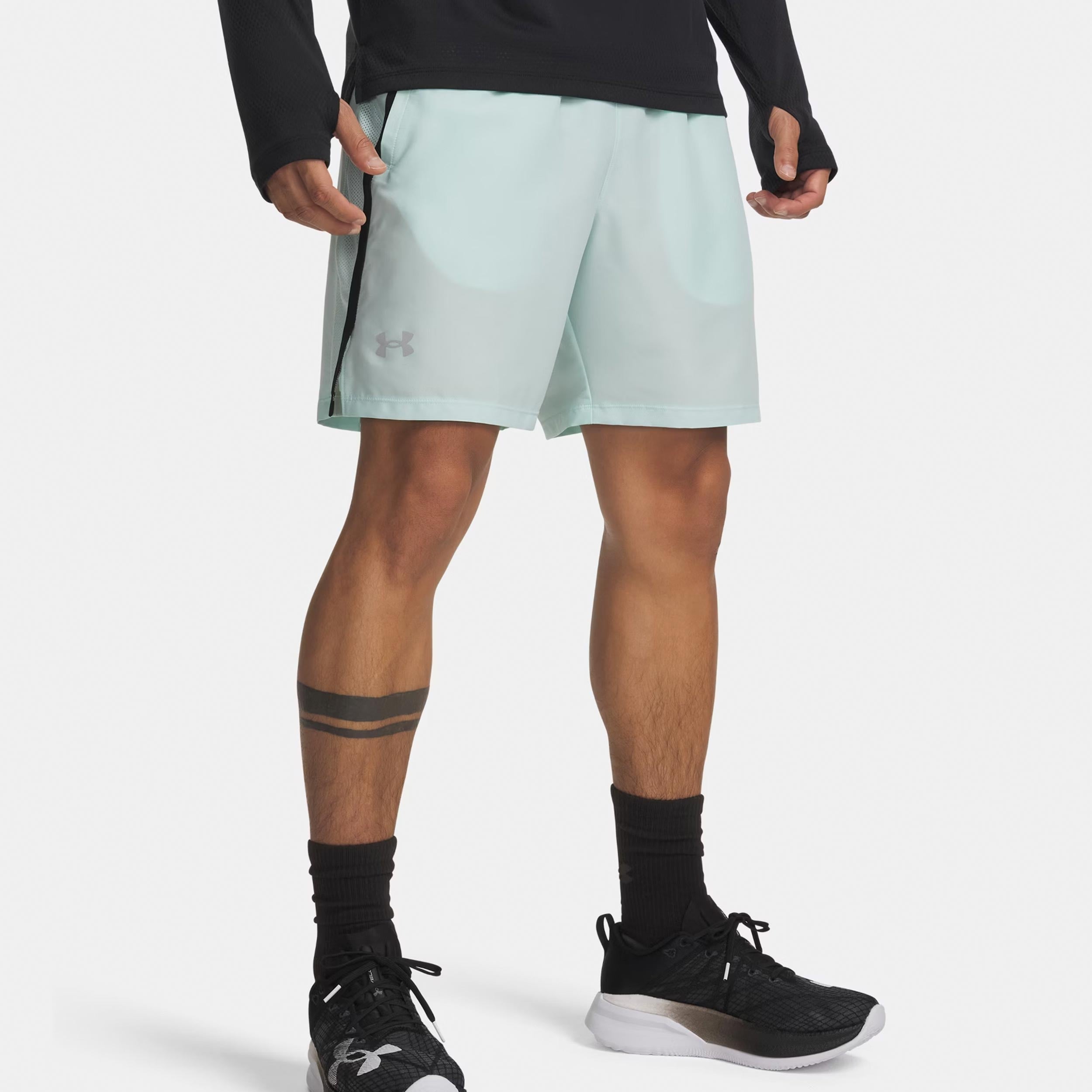 Under Armour Launch 7in Löparshorts Herrar - mint, svart